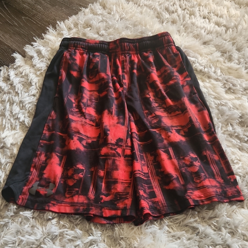 Jordan Red and Black Shorts